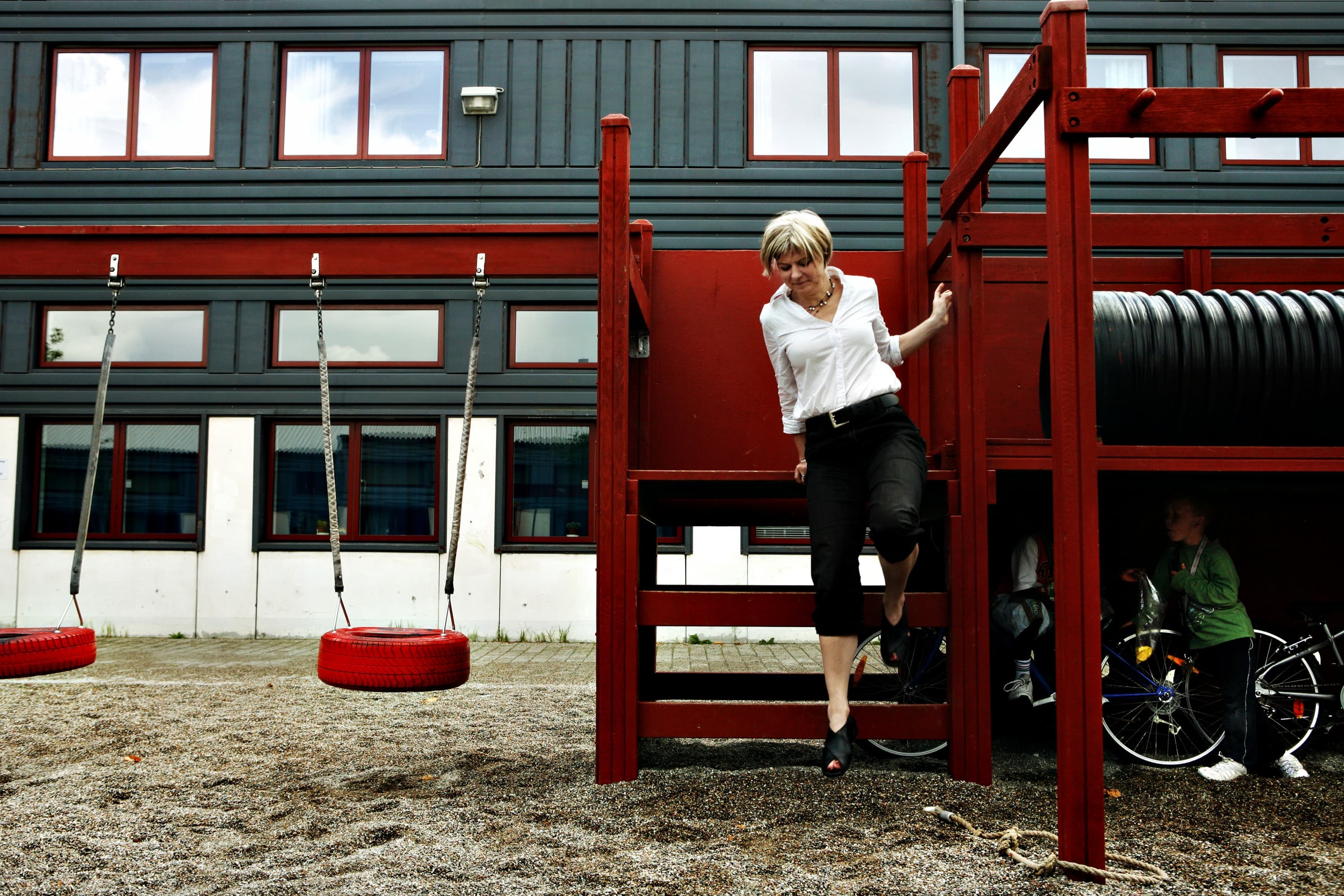 Da Birgit Lise Andersen blev skoleleder på Strandgårdskolen i 2004, stod det hurtigt klart for hende, at de havde brug for længere tid med børnene. Derfor blev skolen landets ellevte helhedsskole i 2011.	Foto: Polfoto