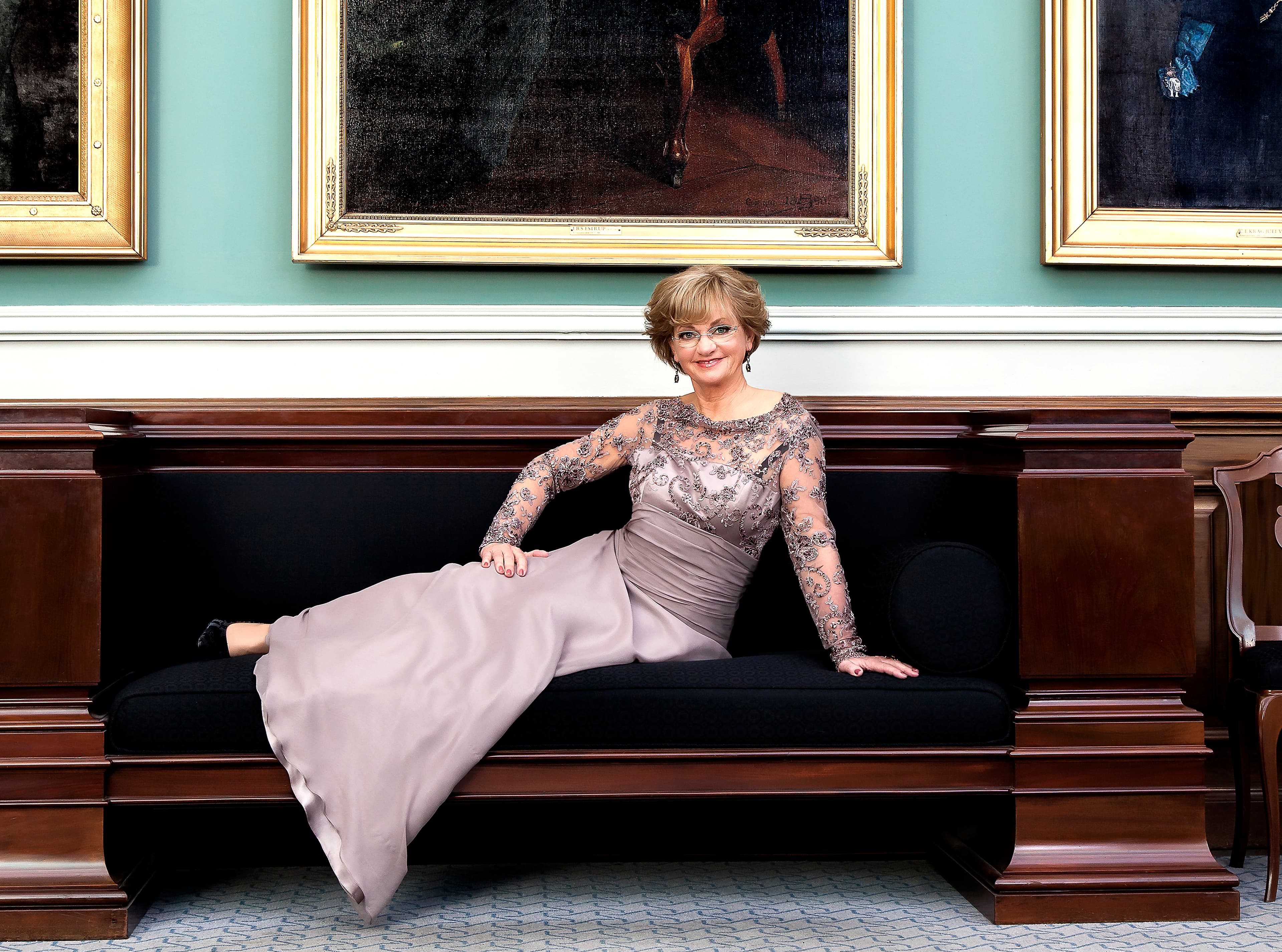 Fotografi af Pia Kjærsgaard (DF) fra bogen Magt og Mode. Foto: Elona Sjøgren