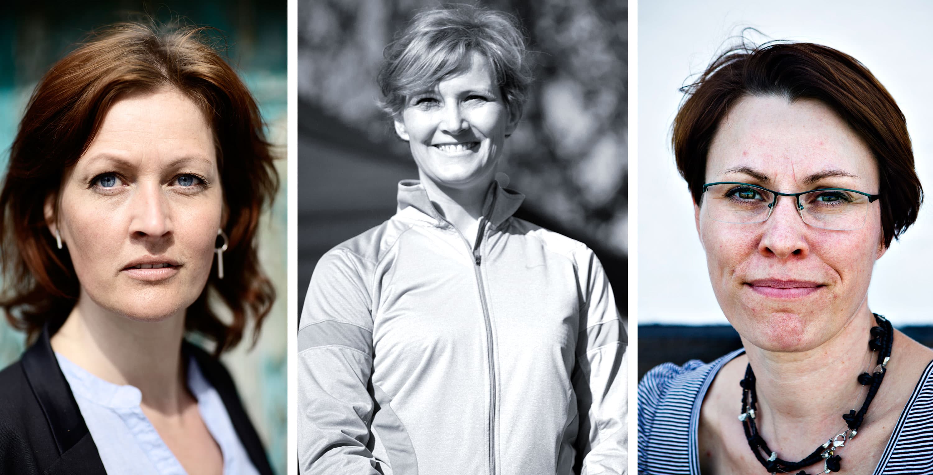 Winni Grosbøll (til højre) har naturligt nok mange pligter på Folkemødet, men også Mette Touborg (til venstre) og Benedikte Kiær (i midten) bliver nærmest umulige at undgå. Foto: Polfoto