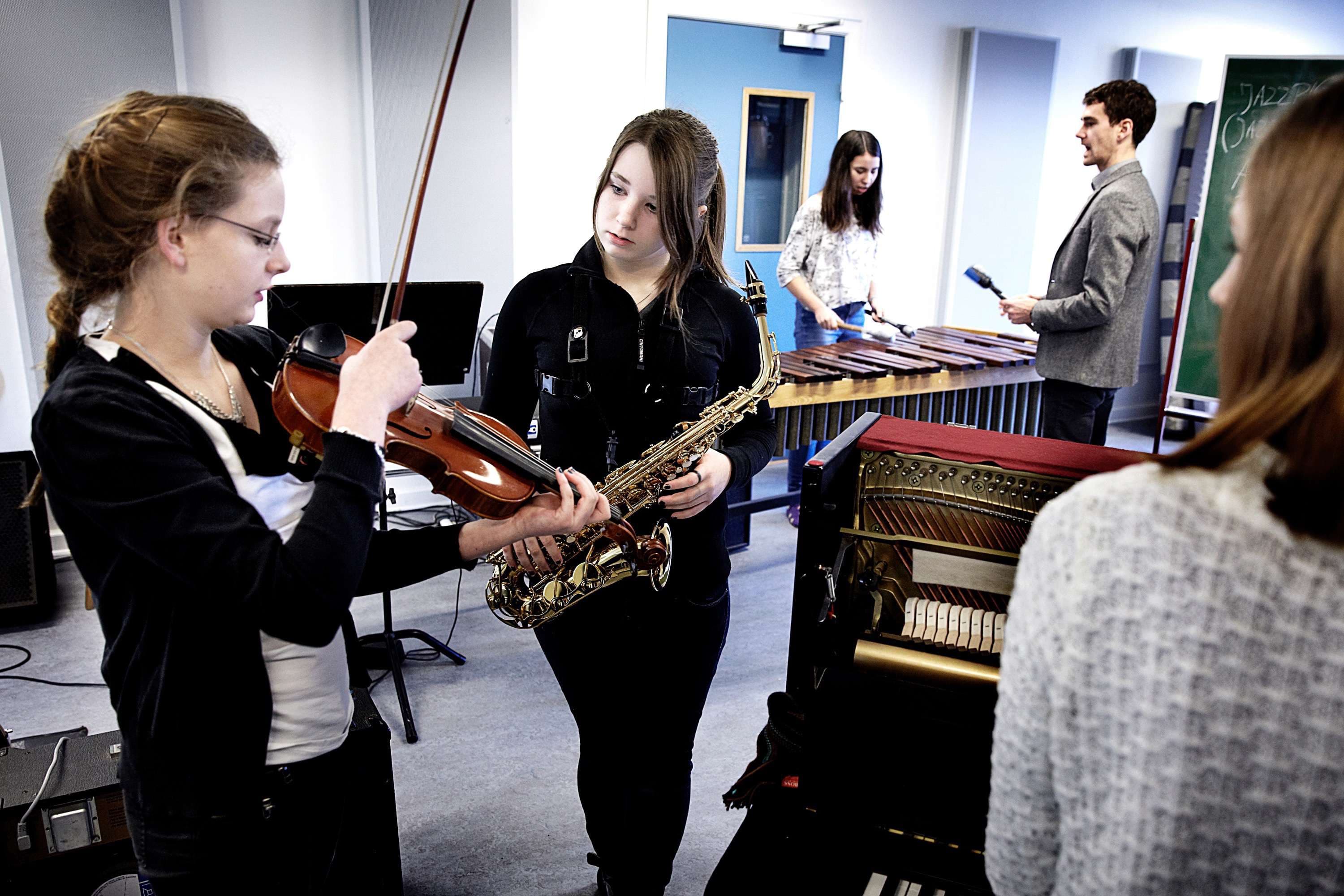 Rep fra en JAZZCAMP FOR UNGE PIGER på Aarhus musikskole