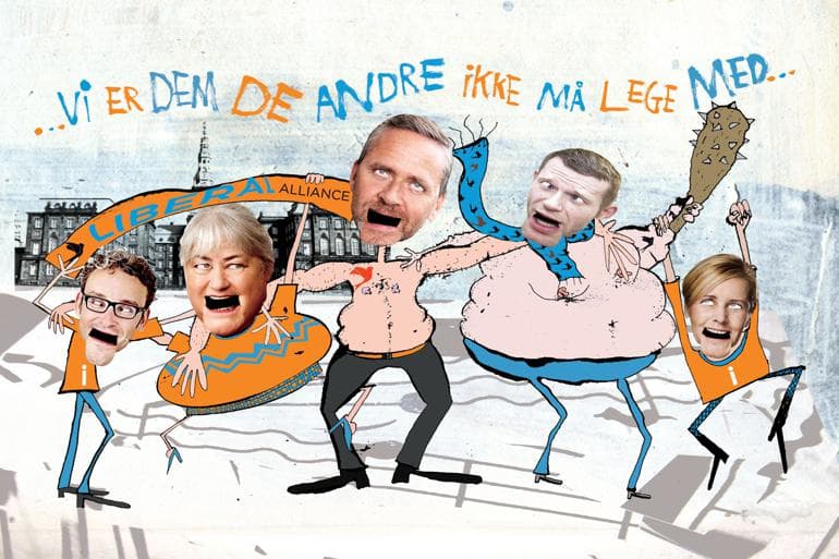 Liberal Alliance er mindst sympatisk