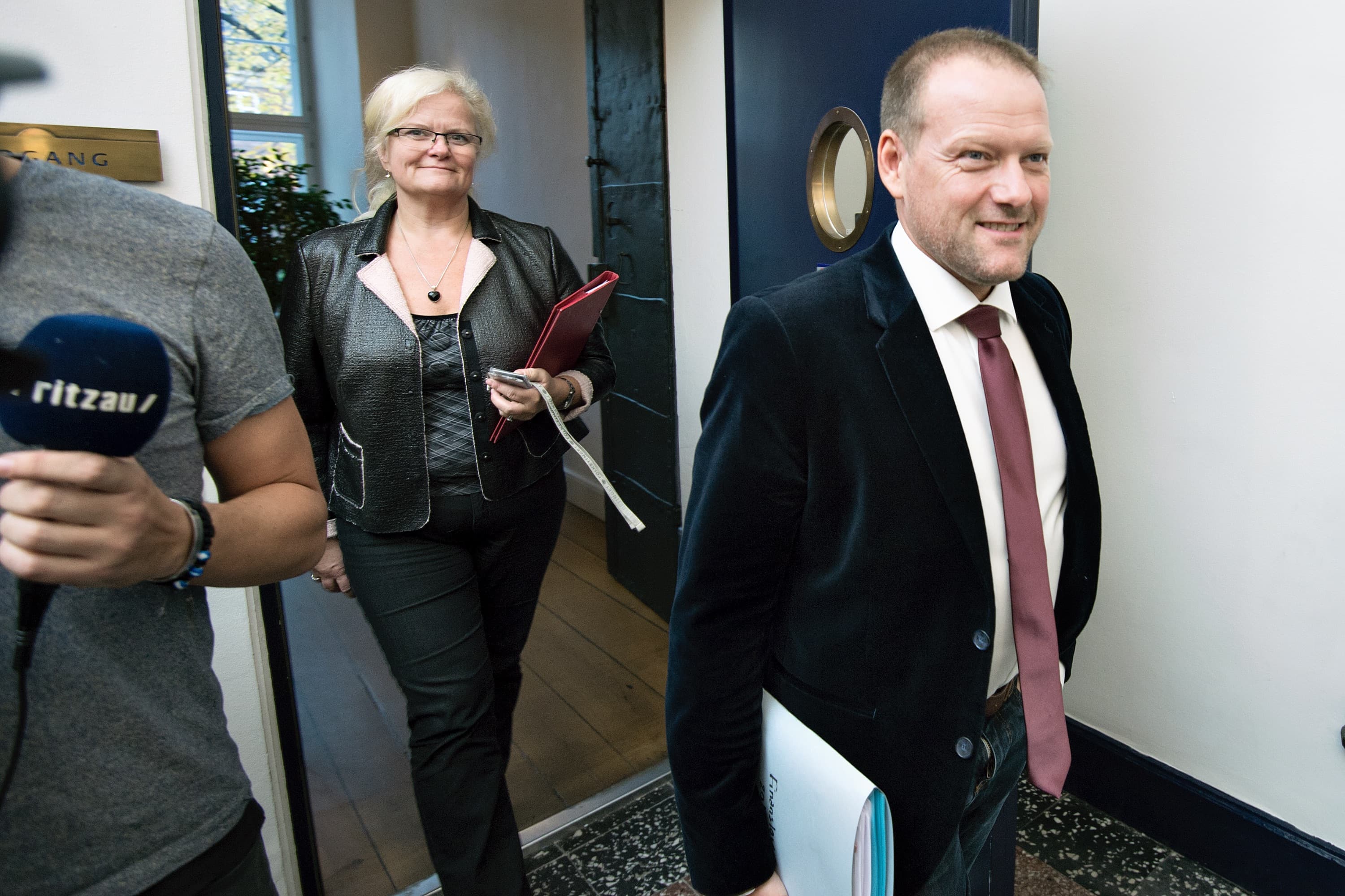 René Christensen vil ikke længere love at pengene fra omprioriteringsbidraget går tilbage til kommunerne, når vi når 2018 og 2019.
Foto: Lars Krabbe/Polfoto