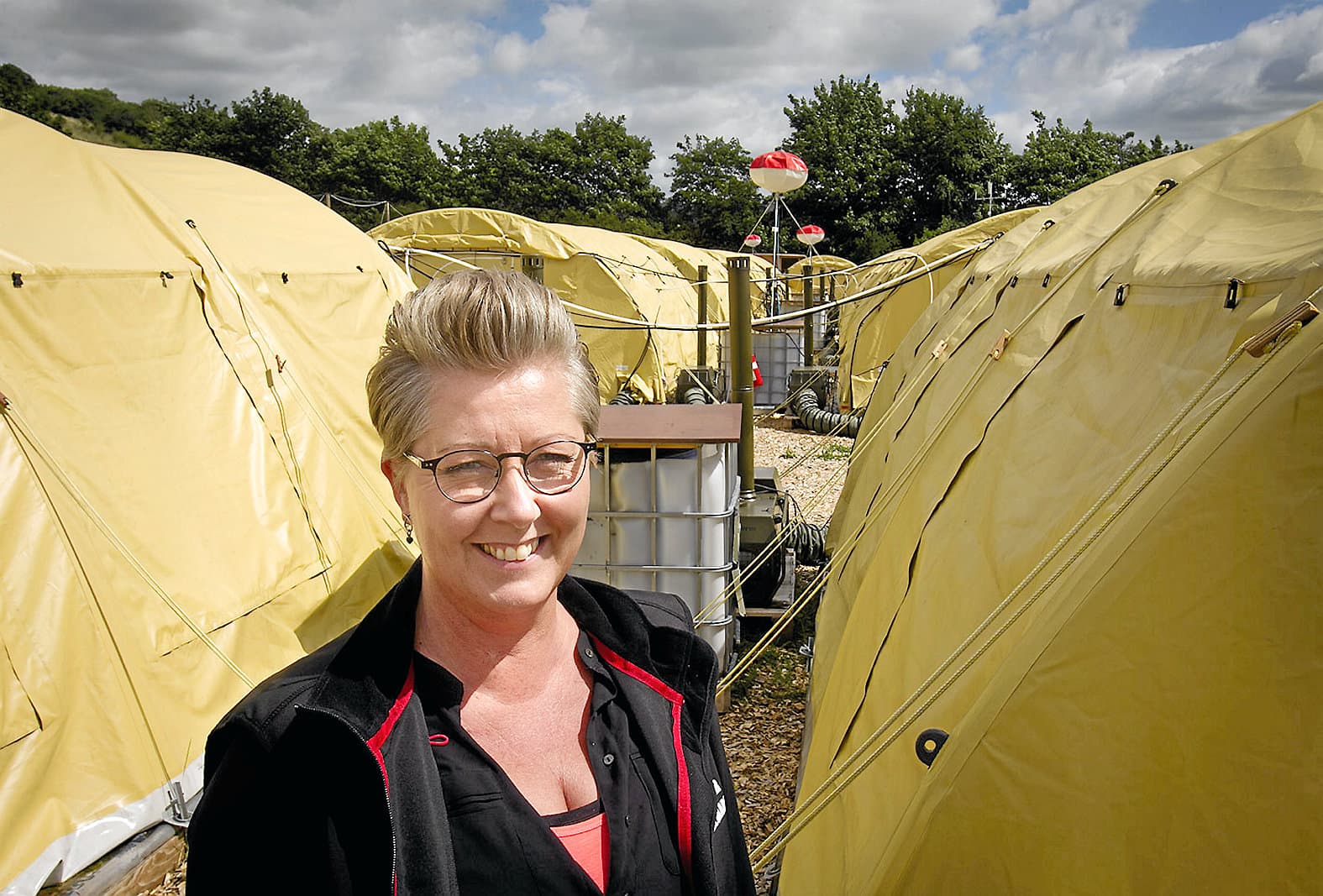 Der har ikke været masseslagsmål eller optræk til voldsom uro i de første to måneder, hvor Susan Knage Møller har været chef for Asylcenter Næstved.
Foto: Thomas Olsen / Sjællandske Medier