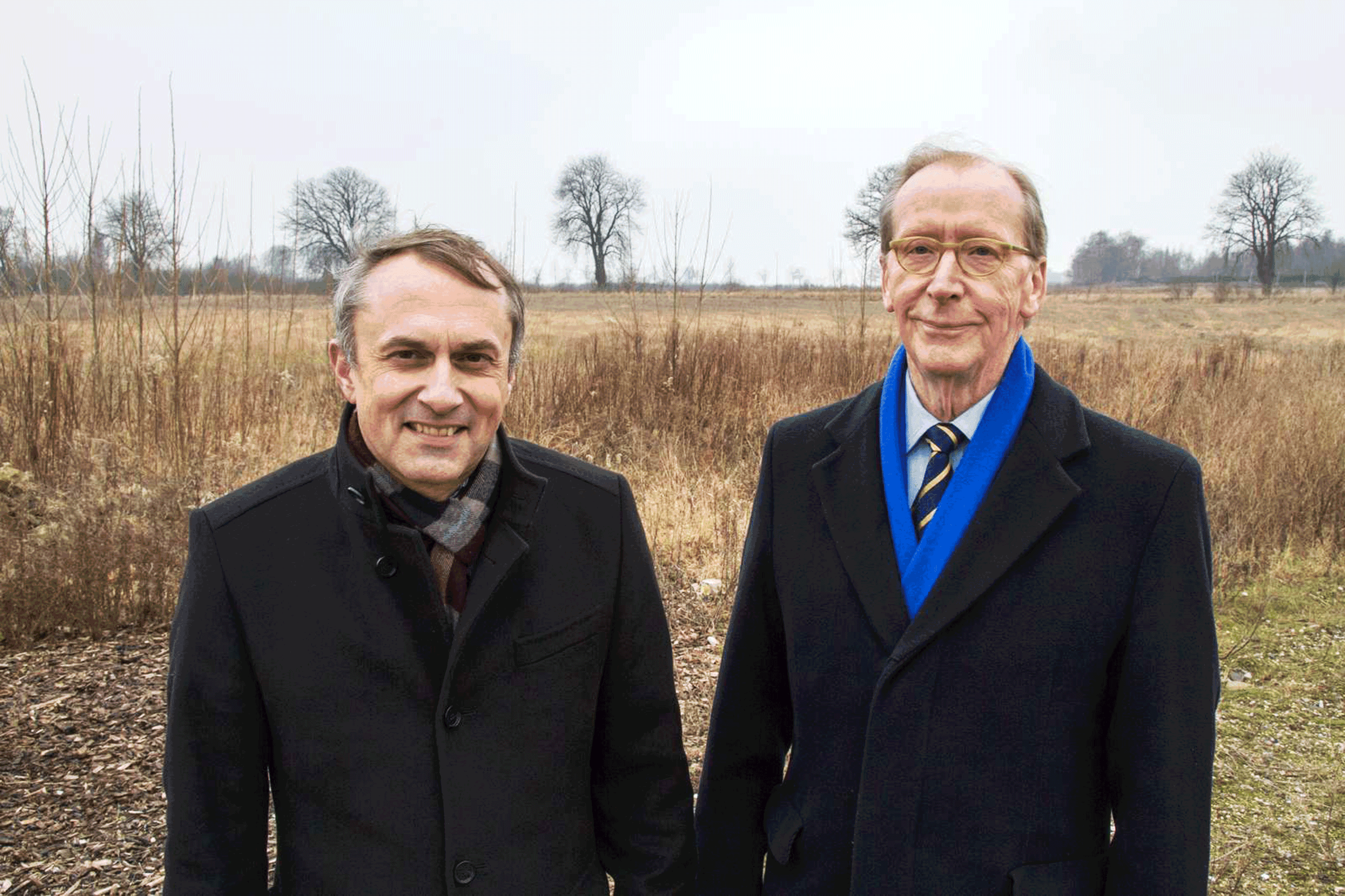 Ulf Høyen (th.) fra Nordic Corporate Finance repræsenterer de udenlandske investorer, der har investereret i Høje Taastrups nye kæmpevandland med navnet Nordic Water Universe.Foto: Høje Taastrup Kommune
