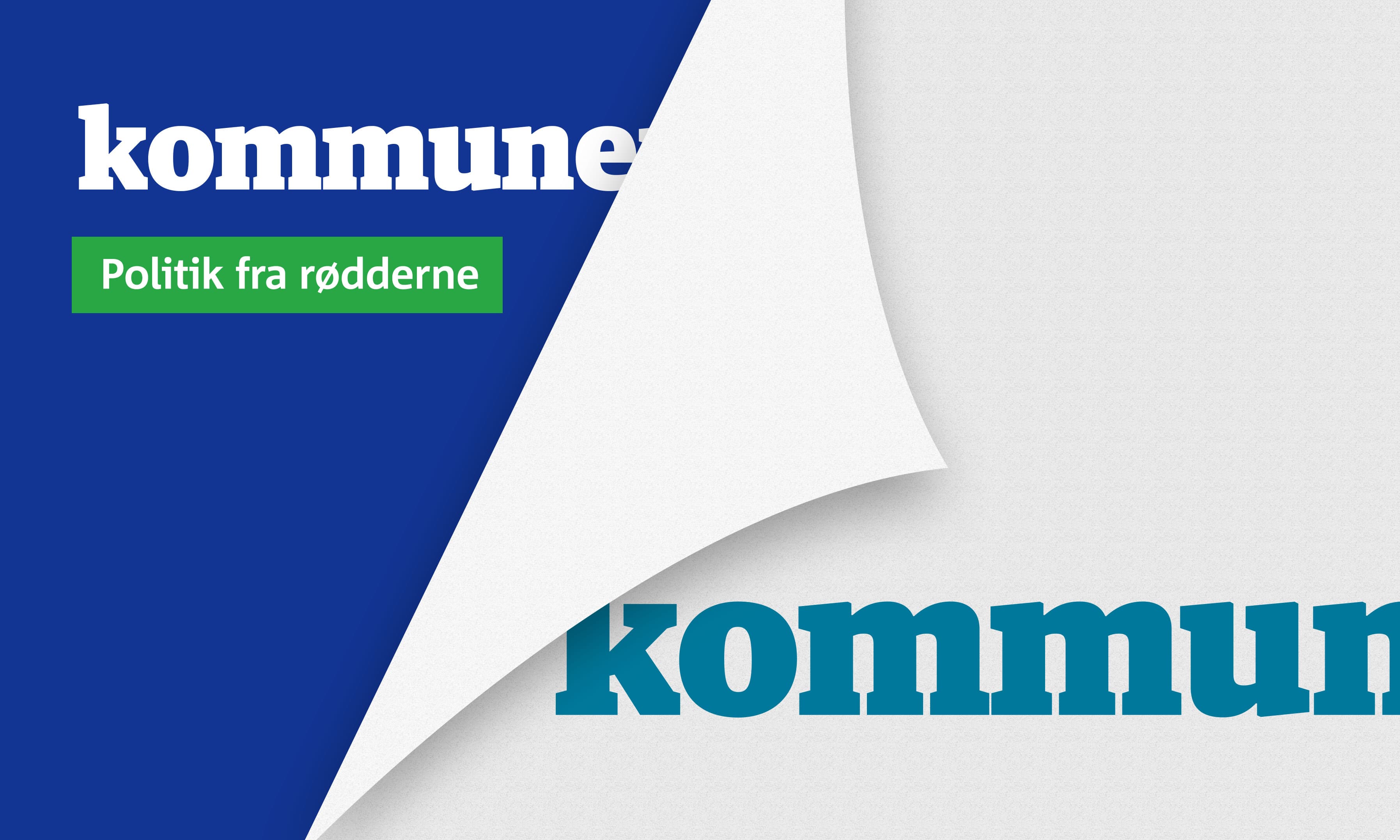 De gamle, lidt støvede farver er skiftet ud i kommunen.dks nye logo.