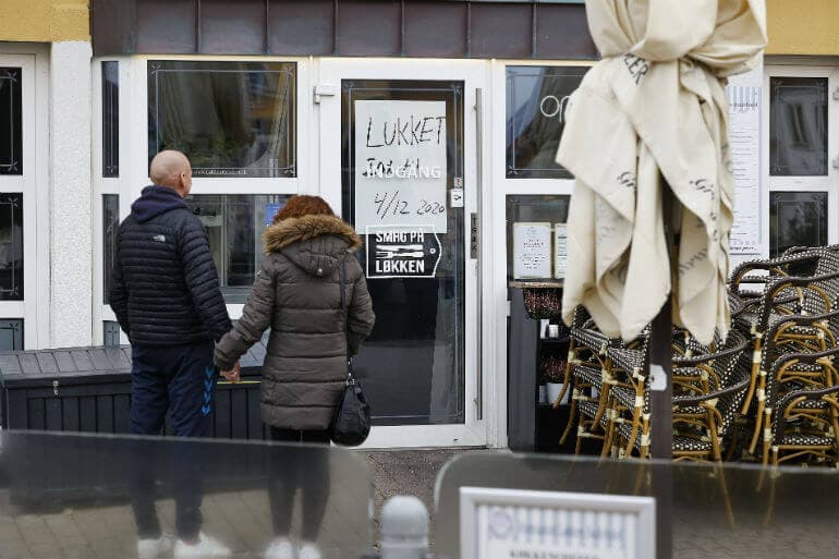 Barer, cafeer og restauranter i syv nordjyske kommuner skal holde sig til takeaway frem til 3. december.