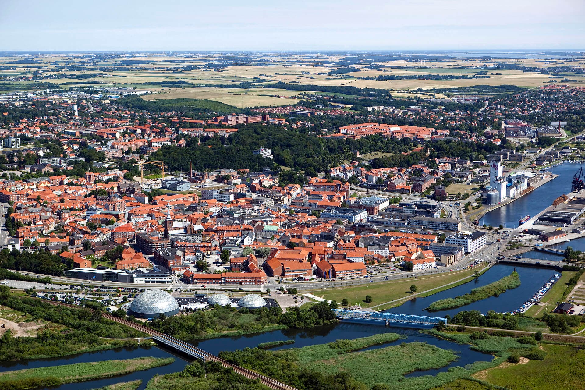 Randers Fjord ved Gudenå skal danne ramme om den nye bydel Flodbyen Randers, der skal huse 7-8.000 mennesker, når den står færdig.