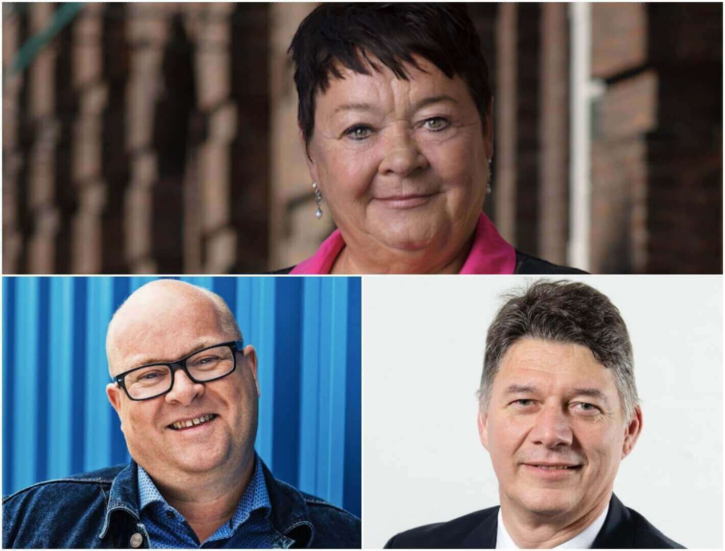  FOA’s formand Mona Striib (øverst), Lasse Bjerg Jørgensen, pædagog og medlem af Bupl’s forretningsudvalg (nederst til venstre) og Morten Thiessen, formand i Ansattes Råd, IDA (nederst til højre), giver deres råd til offentlige arbejdsgivere i forhold til rekruttering af arbejdskraft.