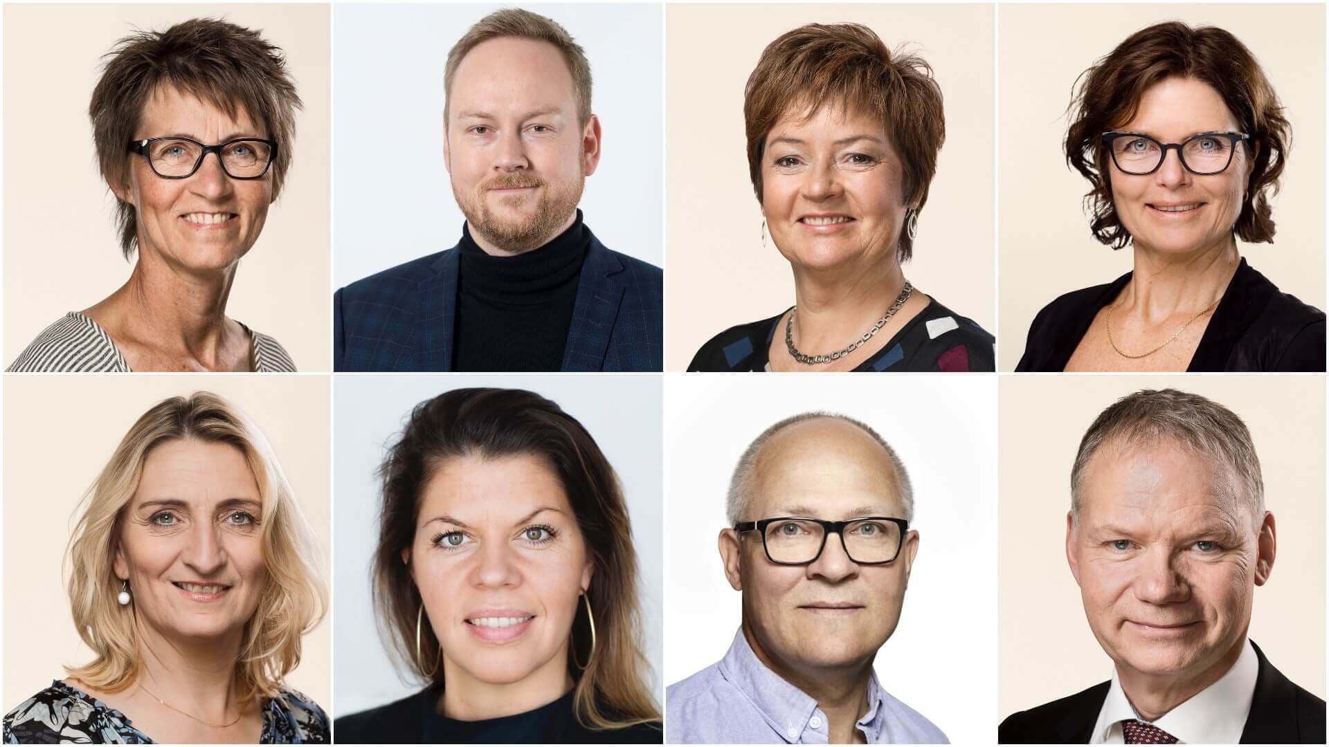 Johan Brødsgaard (nr. 2 fra venstre øverst) vil have kommunerne til at opprioritere kulturen som en form for velfærd. Læs, hvad syv ordførere mener om dén idé i maj måneds ordførerdebat.