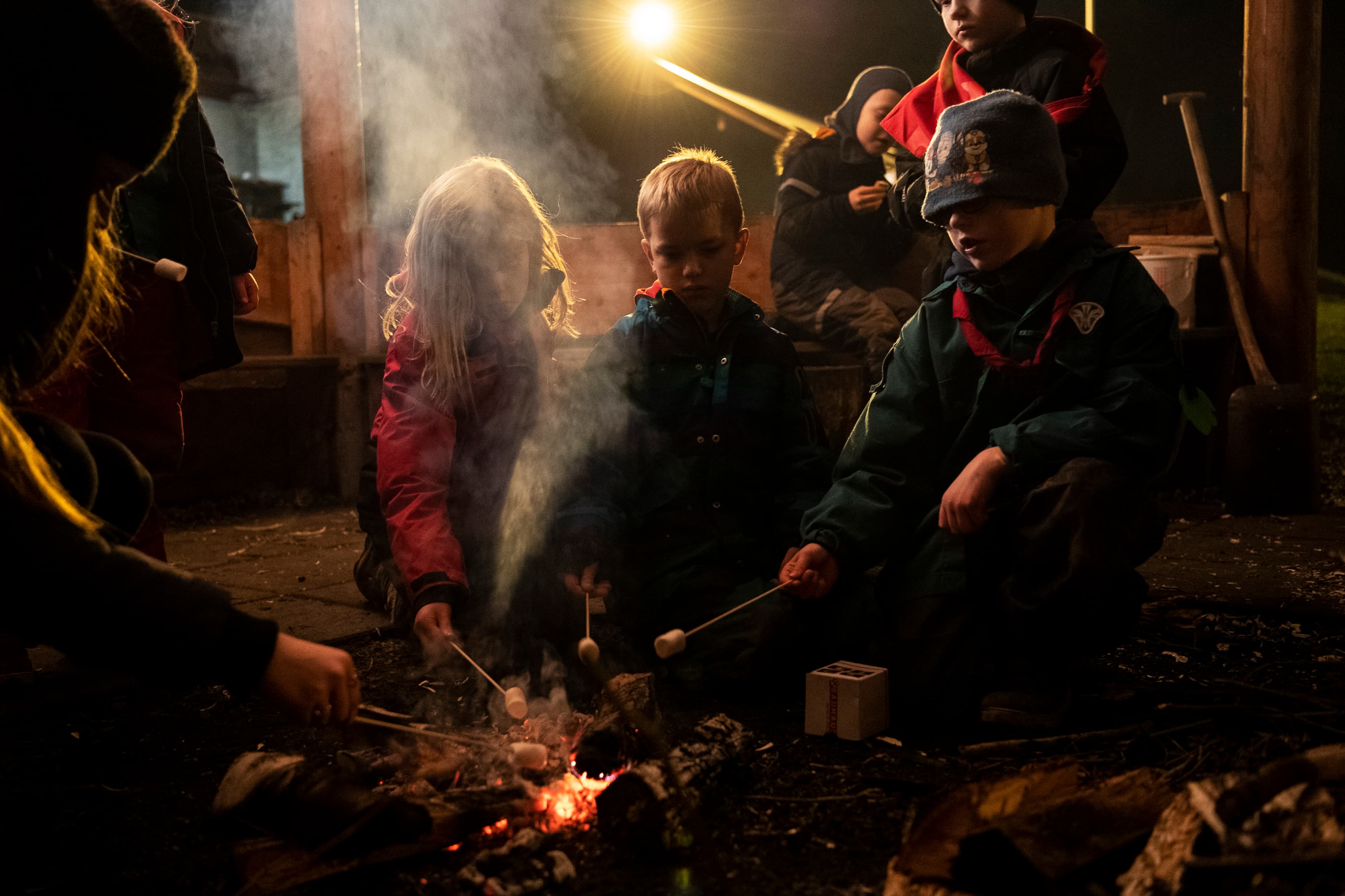 93 pct. af de unge, der er aktive i en forening, ungdomsklub eller organisation, oplever det som et frirum. Her KFUM-spejdere.