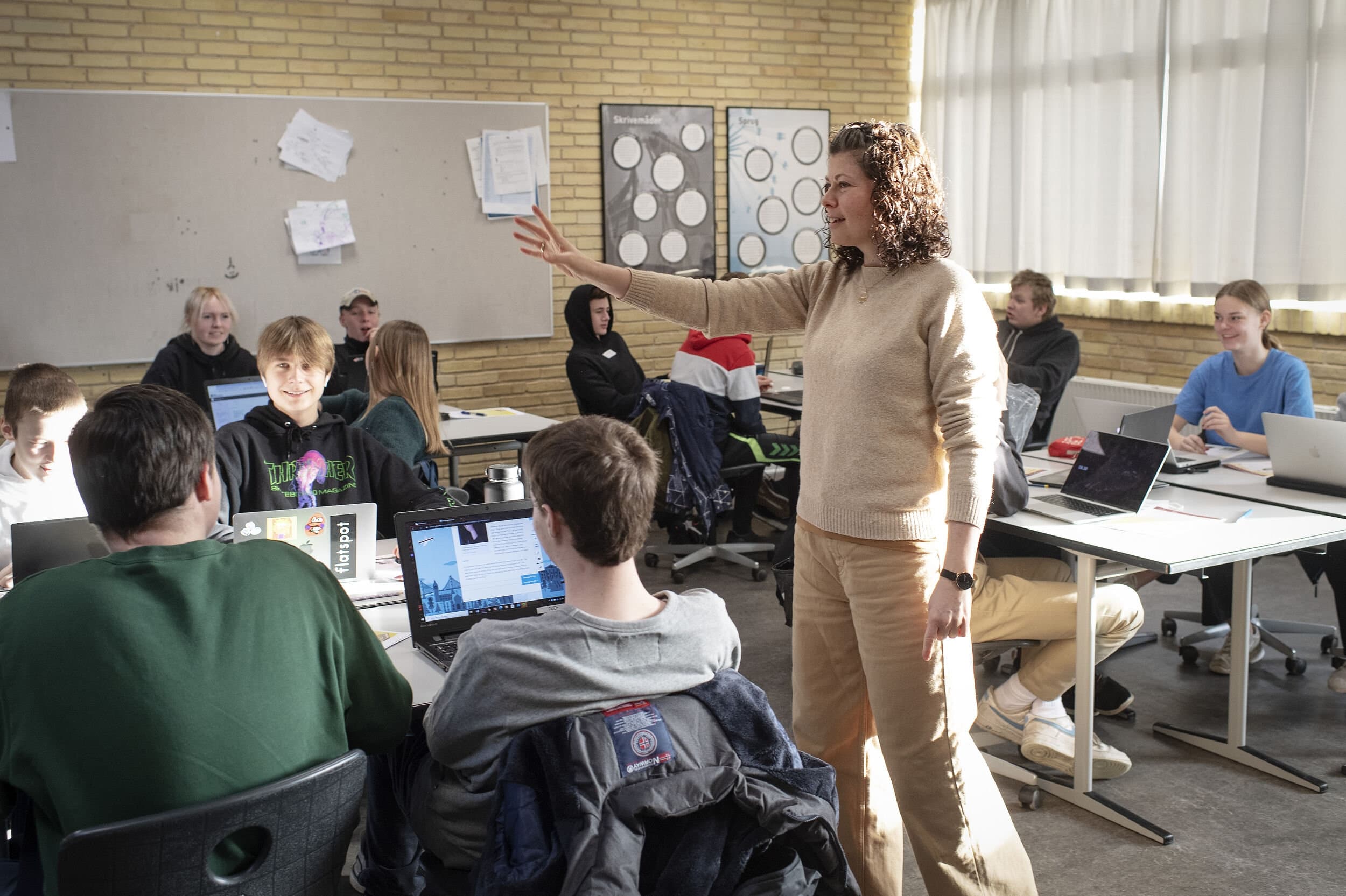 Hvor mange der møder op i skolen hver dag svinger markant fra kommune til kommune. I de bedste kommuner har elverne et årligt fravær på 12 dage. I de dårligste ligger tallet på 22 dage. (Arkivfoto).
