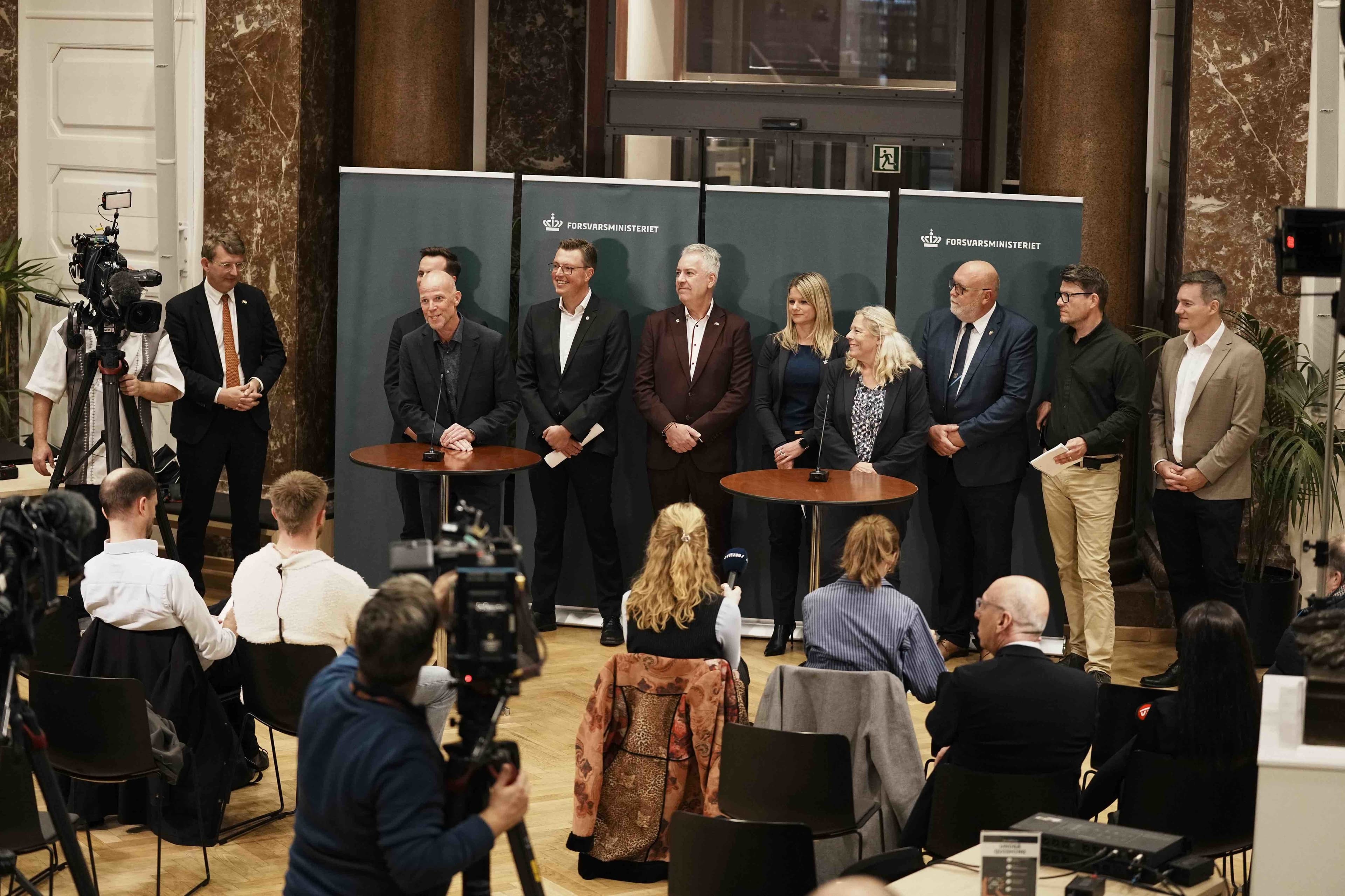 Forsvarsminister Troels Lunds Poulsen holder pressemøde om veteranområdet i Forsvarsministeriet torsdag den 7. november 2024. 
