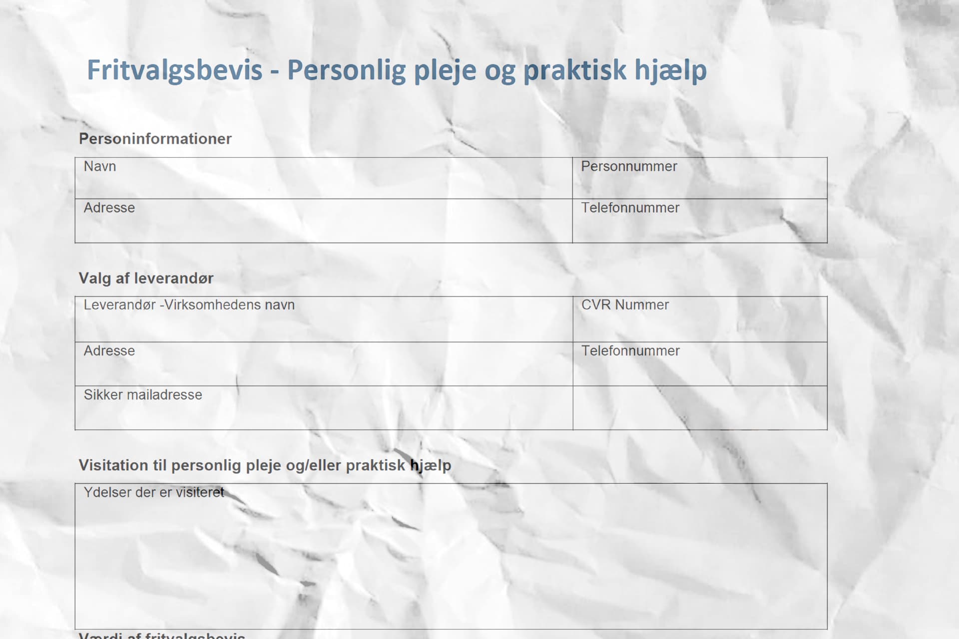 Fritvalgsbeviset opfylder lovens bogstav, men hvis der ikke er nogen private leverandører, der kan levere helhedspleje, er det ikke meget værd. 