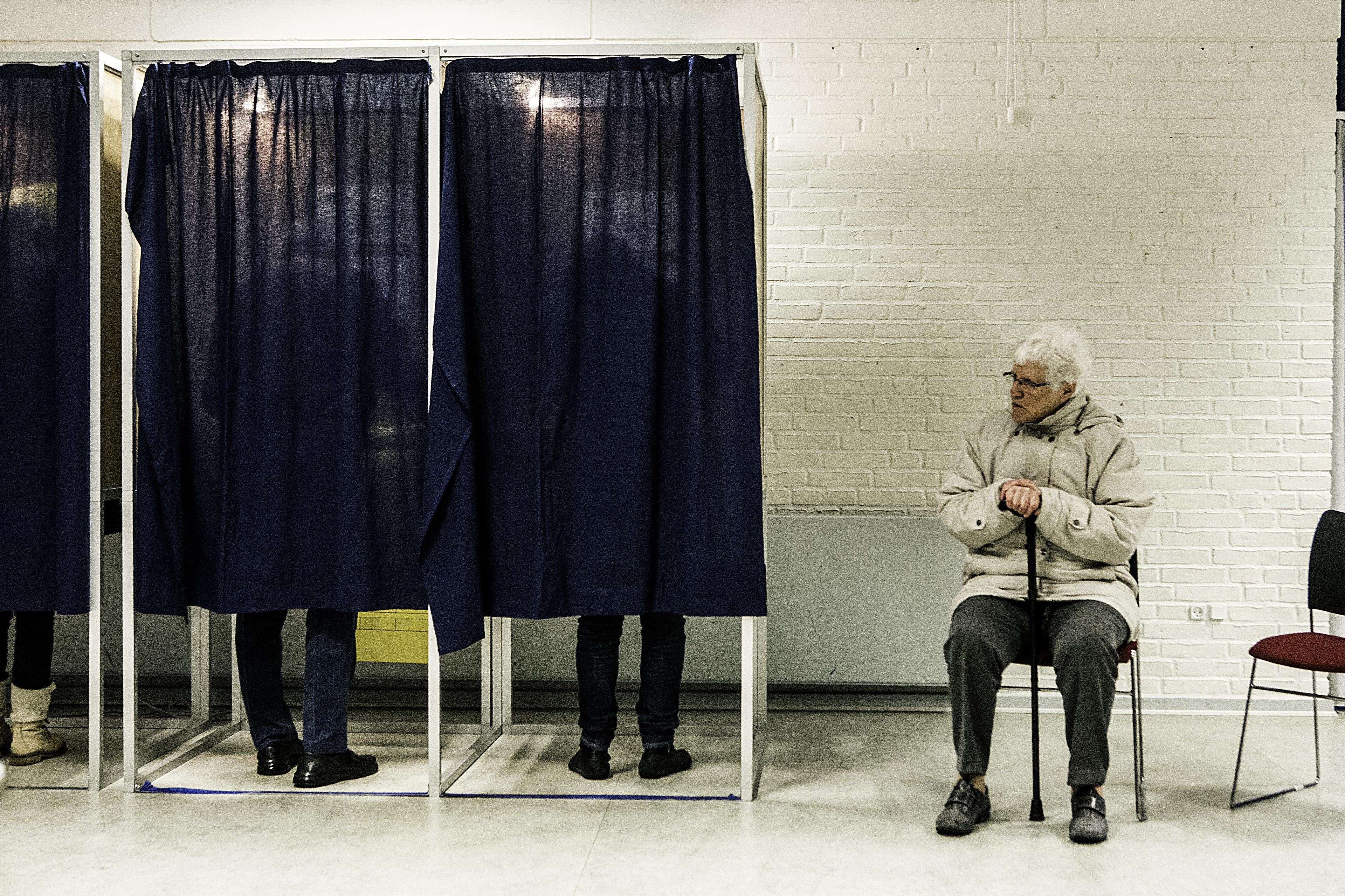  Flere praktiske ting er ændret i forhold til seneste kommunalvalg; blandt andet åbner valgstederne tidligere.
Foto: Peter Klint / Ritzau Foto