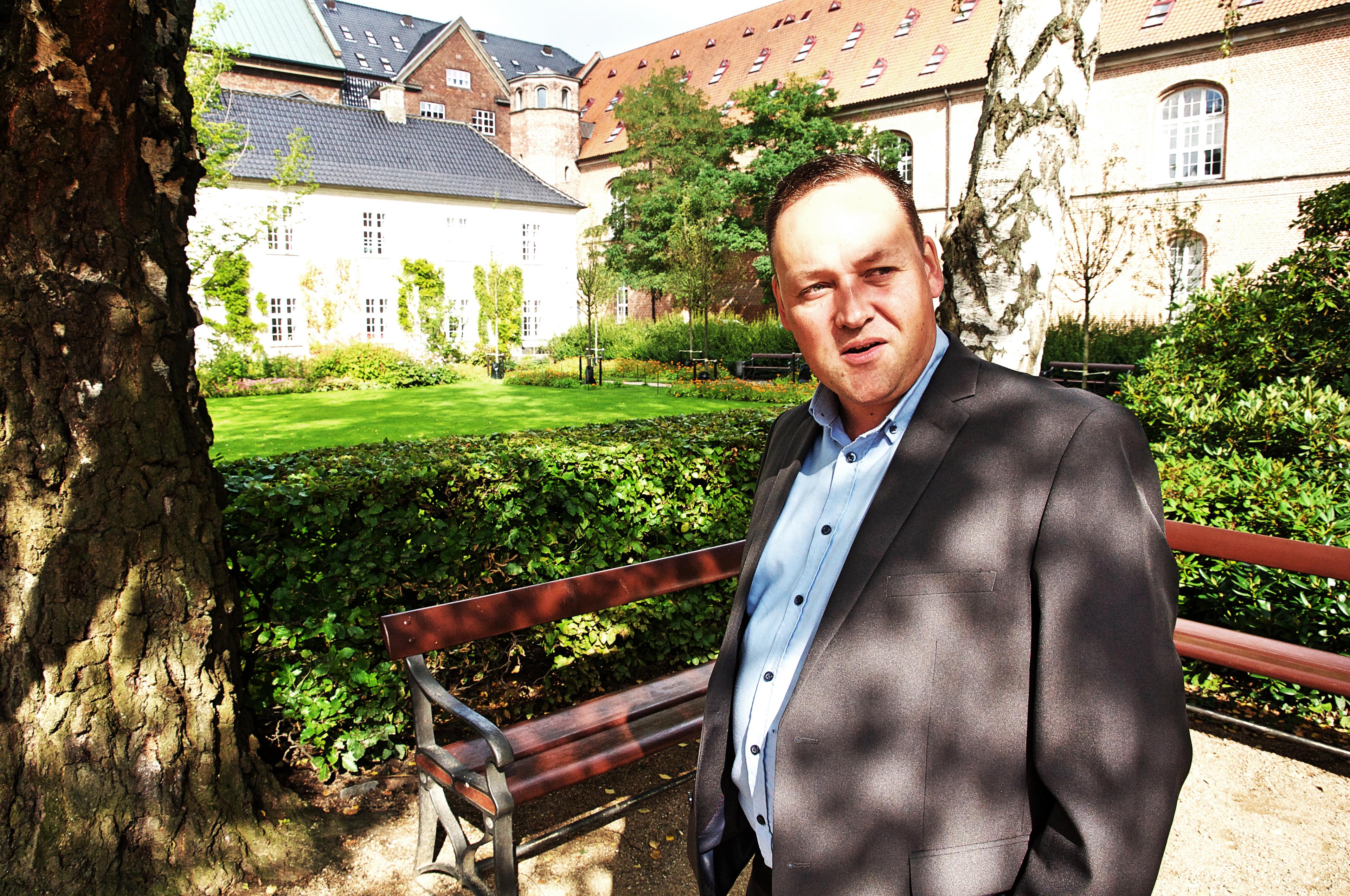 Mikkel Dencker er én af de to DFere, der kan snuppe en borgmesterpost ved valget til november. Foto: Johannes Baunsgaard Lange.