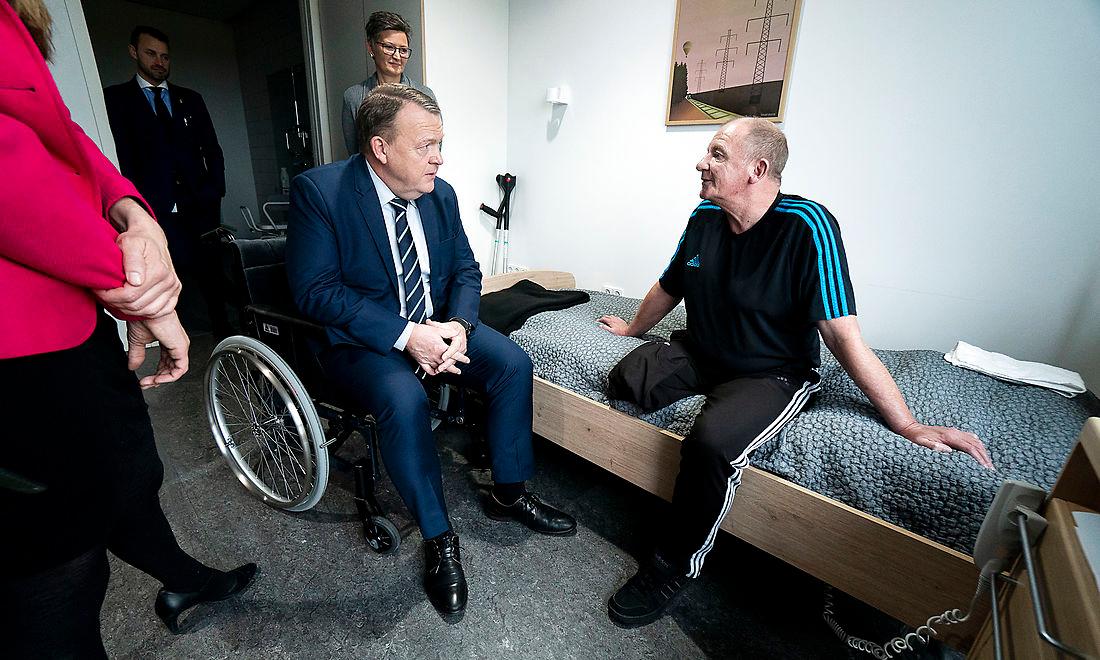 Statsminister Lars Løkke Rasmussen (V) og sundhedsminister Ellen Trane Nørby (V) på besøg på Kolding Sundhedscenter.