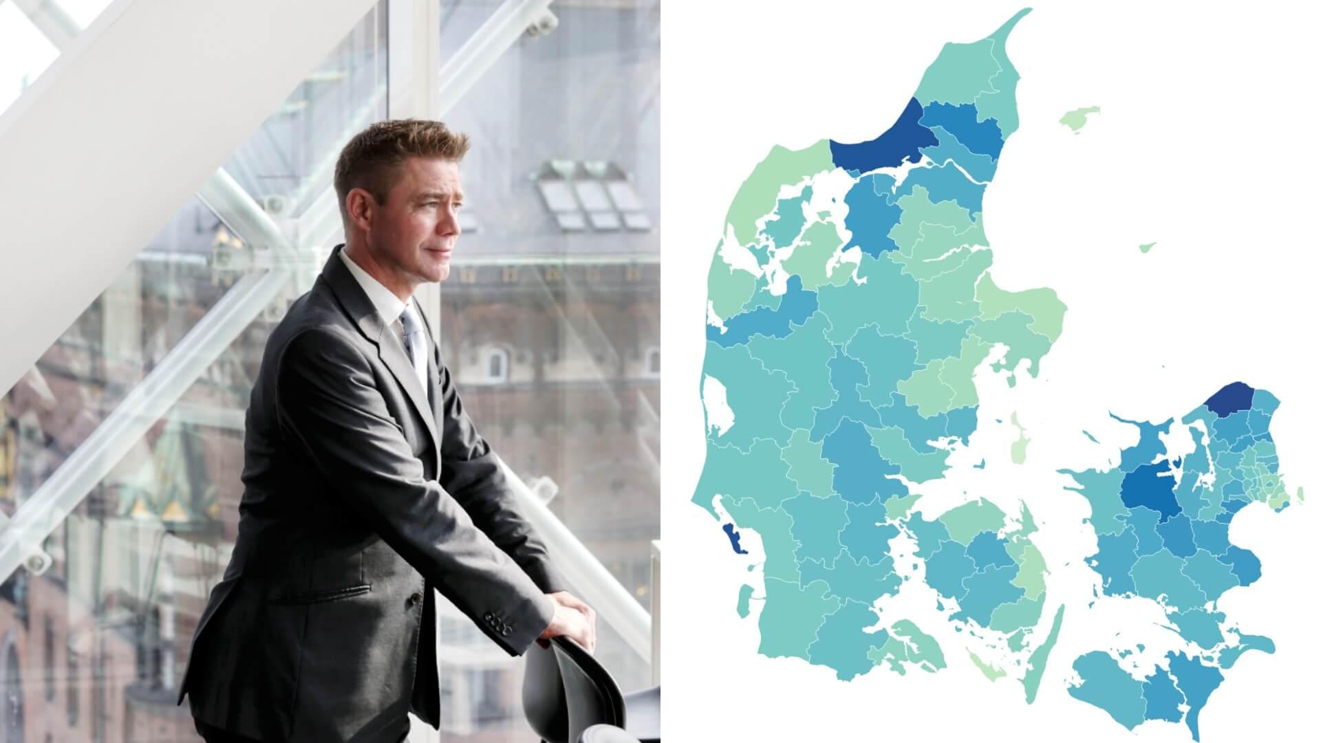 Flere kommuner konkurrenceudsætter færre opgaver, og når man opgør tendenserne på partifarve, tegner der sig et klart billede, mener Jacob Scharff fra Dansk Industri. 
